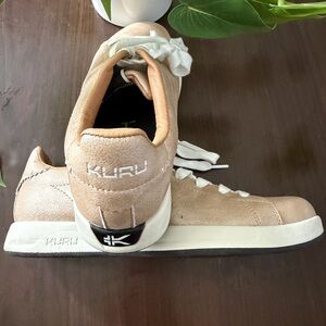 KURU Beige Suede Sneakers